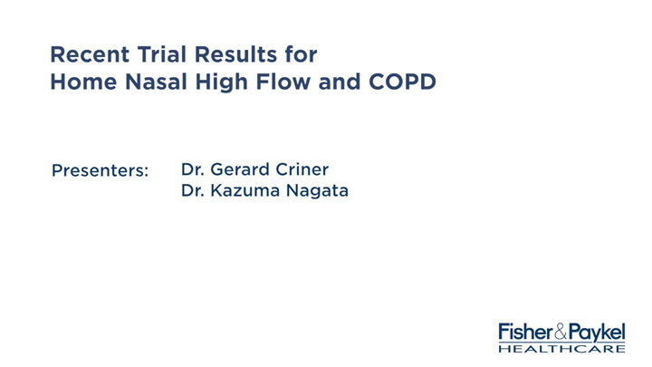 ERS International Congress 2022: Recent Trial Results for Nasal High Flow on COPD patients in the home