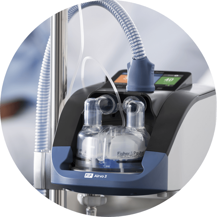 F&P Airvo 3 Optiflow high flow therapy system and accessories