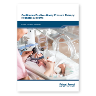 Terapia de pressão positiva contínua nas vias aéreas: Miniatura do resumo clínico dos neonatos e bebês