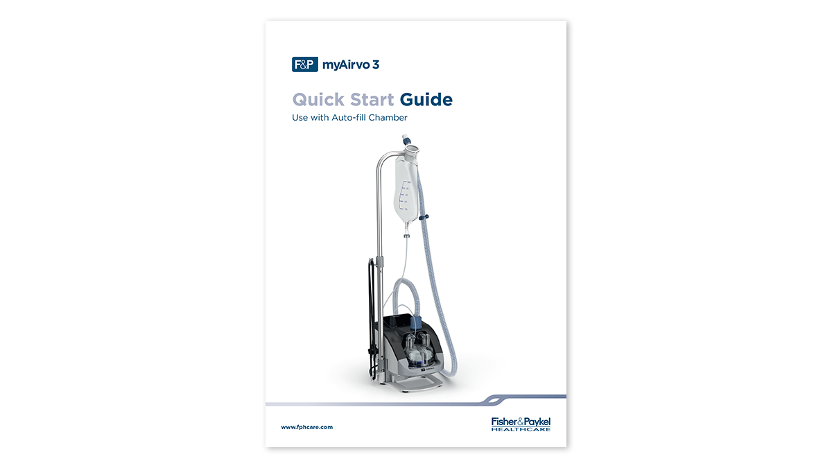 myAirvo 3 Quick Start Guide – Use with Auto-fill Chamber 