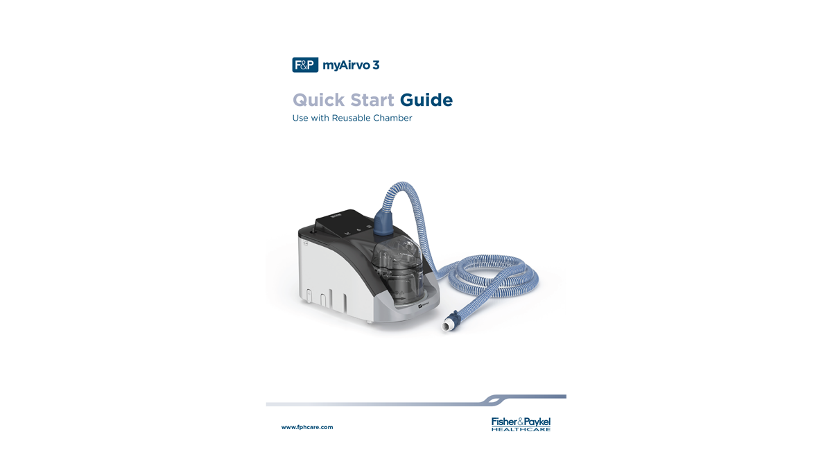 myAirvo 3 Quick Start Guide – Use with Resuable Chamber 