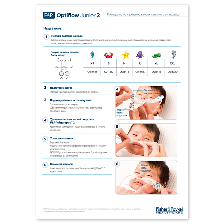 Руководство по установке Optiflow Junior&nbsp;2, пиктограмма