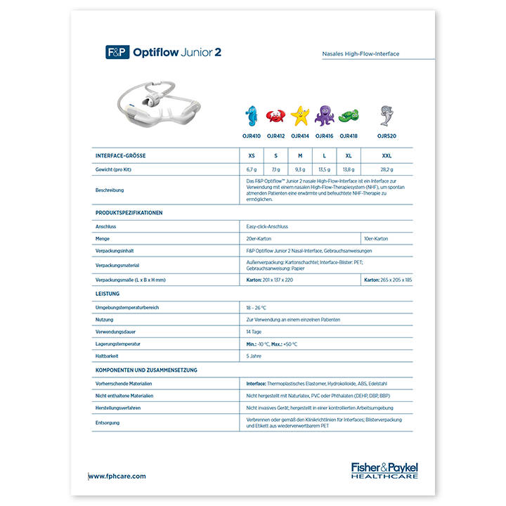 Miniaturansicht „Optiflow Junior&nbsp;2&nbsp;– Spezifikationsblatt“