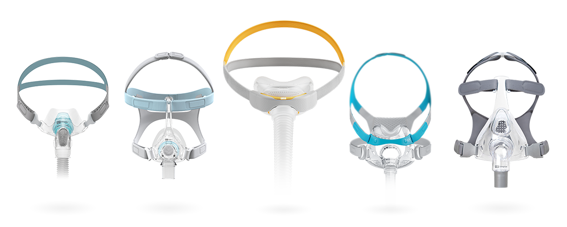 Imagem da linha de máscaras da F&P.