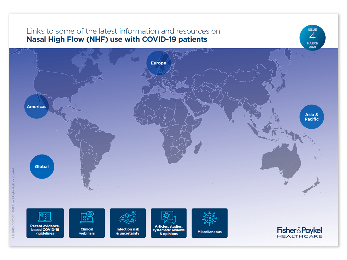 Links to some of the latest information and resources on NHF use with COVID-19