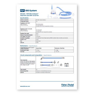 AirSpiral 2-in-1 850A61 specification sheet