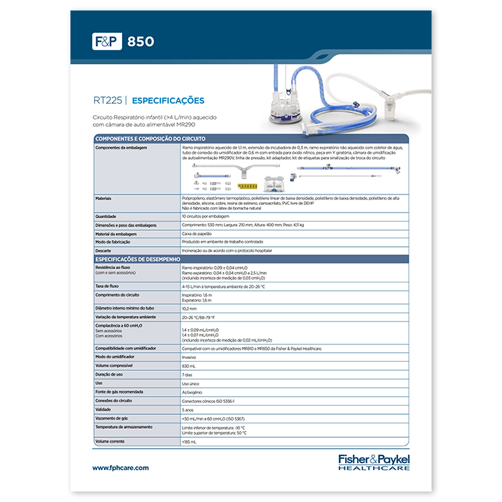 Miniatura do folheto de especificação do circuito infantil RT225