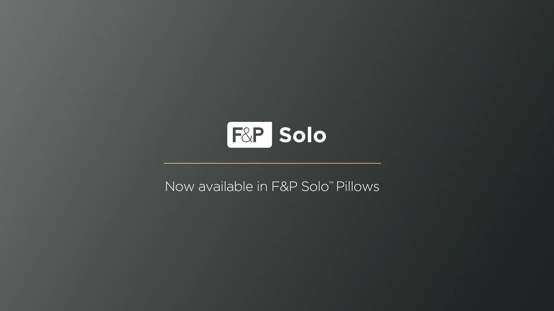 Solo Pillows Launch Video