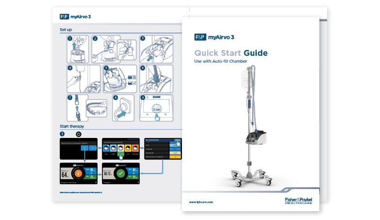 myAirvo 3 Quick Start Guide – Use with Auto-fill Chamber 