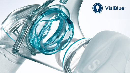 VisiBlue feature of F&P Eson 2 mask
