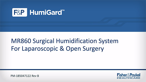 MR860 Surgical Humidification System Setup